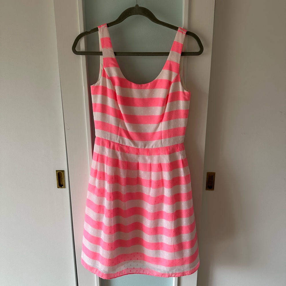 Lilly Pulitzer Pink and White Striped Dress